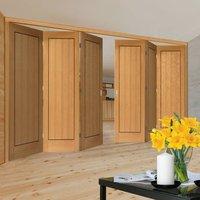 Thrufold Clementine Oak 3+3 Folding Door - Prefinished