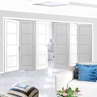 Thrufold Quattro White 3+3 Folding Door