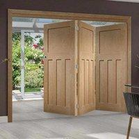 thrufold dx oak 1930s panel 30 folding door