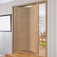 Thrufold Palermo Oak 2+0 Folding Door - Prefinished