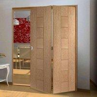 Thrufold Messina Oak 2+0 Folding Door