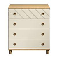 thea 4 drawer chest oak and alabaster