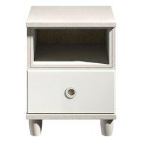 Thea 1 Drawer Bedside Elm and White