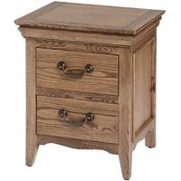 The Dorchester Collection Two Drawer Oak Bedside Table