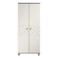 Thea 2 Door Wardrobe Elm and White