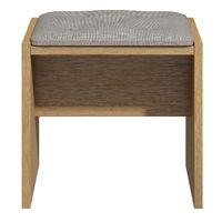 thea dressing table stool oak and alabaster