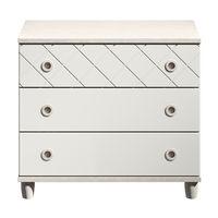 Thea 3 Drawer Wide Chest Elm and White