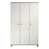 Thea 3 Door Wardrobe Elm and White