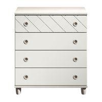 Thea 4 Drawer Chest Elm and White