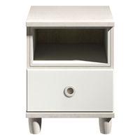 thea 1 drawer bedside elm and white