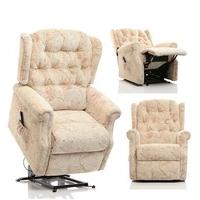 The Oldbury - Riser Recliner / Lift & Tilt Chair in Beige Fabric