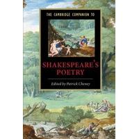 the cambridge companion to shakespeares poetry cambridge companions to ...