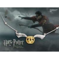 the golden snitch necklace and chain harry potter noble collection