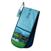 Thomas Joseph Double Oven Glove, Nag, Nag, Nag Sheep Design