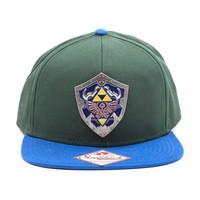 The Legend of Zelda Zelda - Metal Shield Snapback Cap greenblue