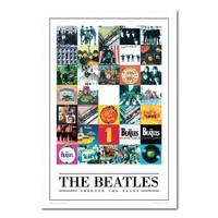 The Beatles Poster Through The Years White Framed - 96.5 x 66 cms (Approx 38 x 26 inches)