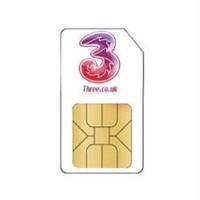 Three Pay As You Go Trio Data SIM Preloaded with 12 GB of Data