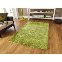 thick super soft lime green polyester shaggy rug geneva 110cm x 170cm  ...