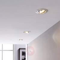 Three LED recessed lights Andrej in chrome