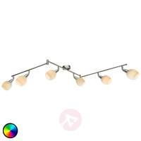 three armed rgb led 6 bulb ceiling light kaiden