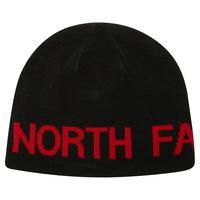 the north face reversible banner beanie hat black black