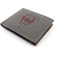 The Elder Scrolls Skyrim Dragonborn Faux Leather Wallet Grey/red (ge2066)