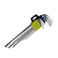 The Great Wall Seiko 9Pcs Plastic Inserted Bulb Head Special Inner Six Corner Wrench Set 1.5-10Mm