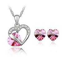 Thousands of colors Jewelry Necklaces / Earrings Jewelry set Crystal Fashion Daily 1set Women-9-1-1-065-2-019