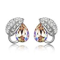 Thousands of colors Solitaire Earrings Women\'s Alloy Earring Crystal-2-054