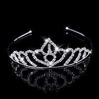 The New Fashion Crown Head Wreath Head Dress Rhinestone Flower Shape