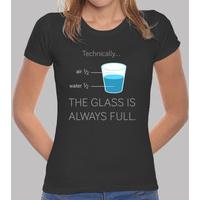 the glass is always full for girls