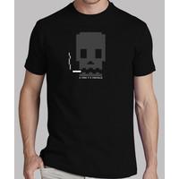 the large skull pixelated