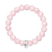 thomas sabo rose quartz charm carrier bracelet small