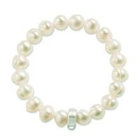 Thomas Sabo freshwater cultured pearl charm bracelet - medium