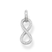 thomas sabo eternity of love silver cubic zirconia infinity pendant