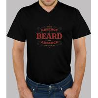 the lack of beard man shirt v neck