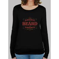 the lack of beard tshirt long sleeve women