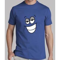 the confused - man, short sleeve blue.