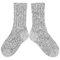 thick wool kids socks grey quality kids boys girls