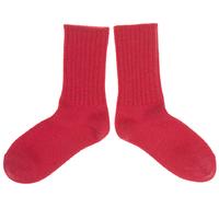 thick wool kids socks red quality kids boys girls