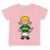 The GAA Store Kerry Baby Mascot Tee - Girls - Camogie - Pale Pink
