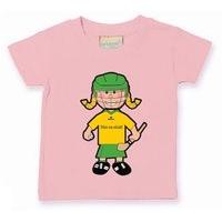 the gaa store donegal baby mascot tee girls camogie pale pink