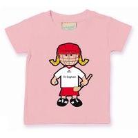 the gaa store tyrone baby mascot tee girls camogie pale pink