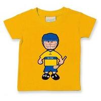 the gaa store clare baby mascot tee boys hurling yellow