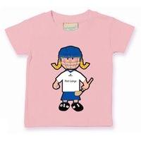 the gaa store waterford baby mascot tee girls camogie pale pink
