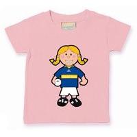 the gaa store tipperary baby mascot tee girls football pale pink