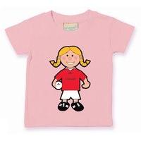the gaa store cork baby mascot tee girls football pale pink