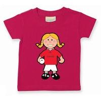 The GAA Store Cork Baby Mascot Tee - Girls - Football - Fuchsia