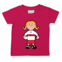 the gaa store derry baby mascot tee girls football fuchsia