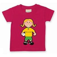 the gaa store donegal baby mascot tee girls football fuchsia